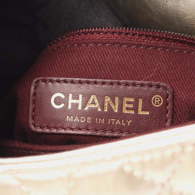 Pre Owned Chanel Coco Handle Flap Matelasse Handbag Leather Silver