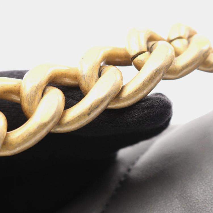 Pre Owned Chanel 19 Gray Lambskin Leather Shoulder Bag