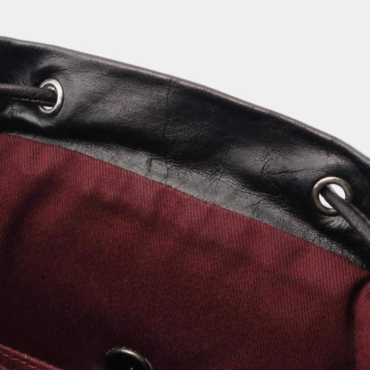 Pre Owned Chanel Matelasse Backpack Leather Black