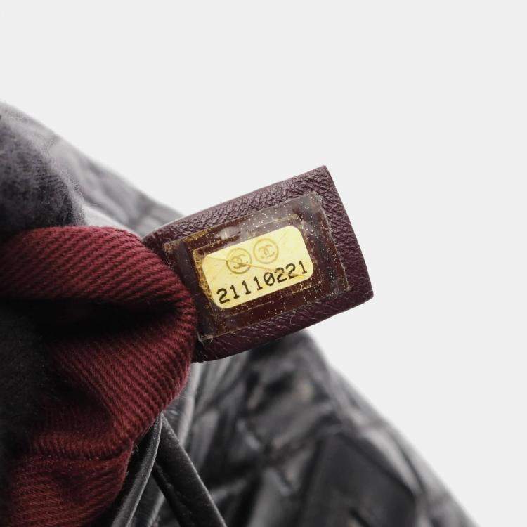 Pre Owned Chanel Matelasse Backpack Leather Black