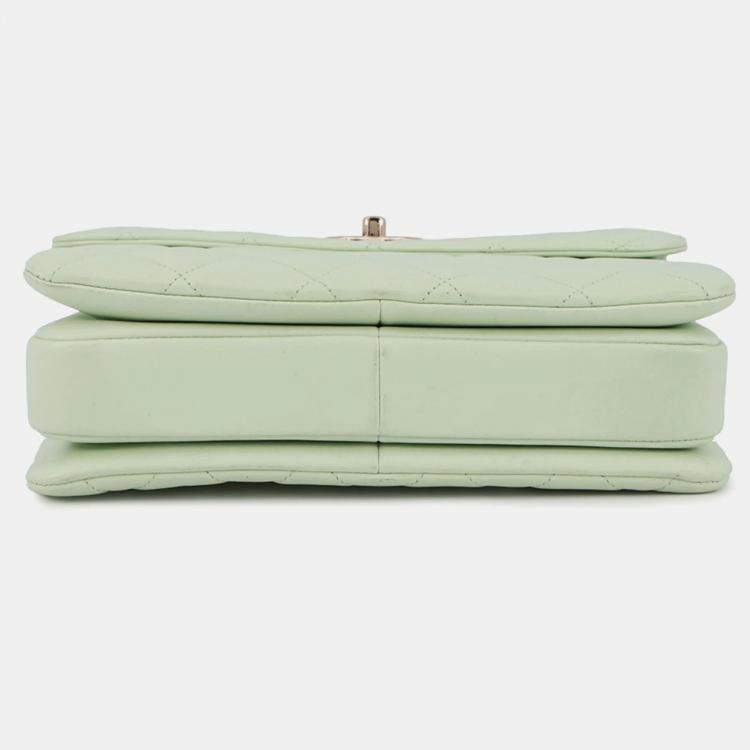 Pre Owned Chanel Coco Mark Matelasse Trendy Cc Lambskin Handbag