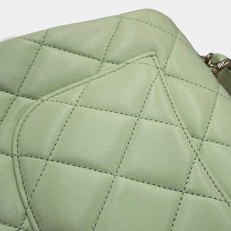 Pre Owned Chanel Coco Mark Matelasse Trendy Cc Lambskin Handbag