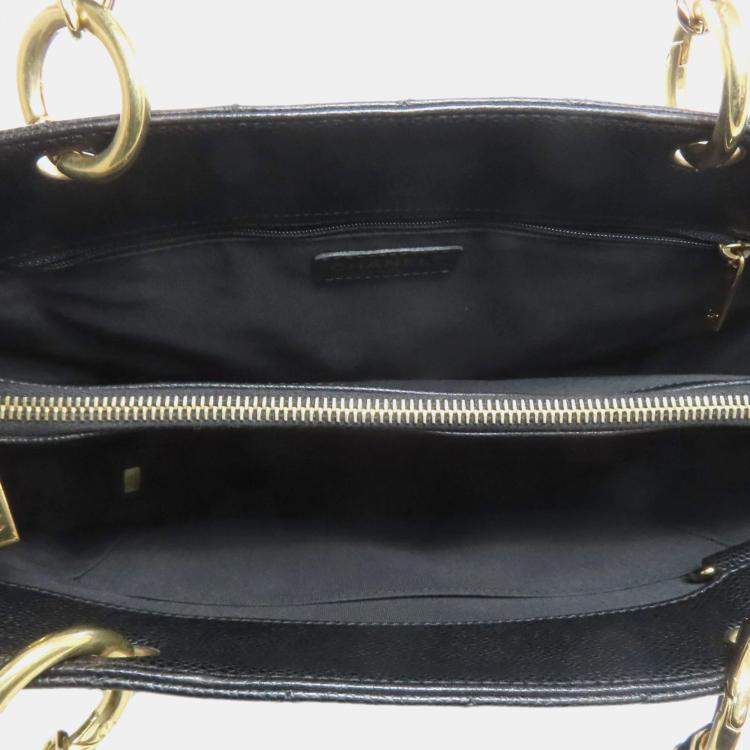 مملوكة مسبقًا Chanel Gts Chain Tote Bag With Coco Mark And Gold Hardware Grained Calfskin