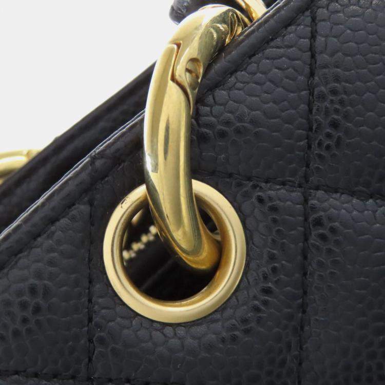 مملوكة مسبقًا Chanel Gts Chain Tote Bag With Coco Mark And Gold Hardware Grained Calfskin