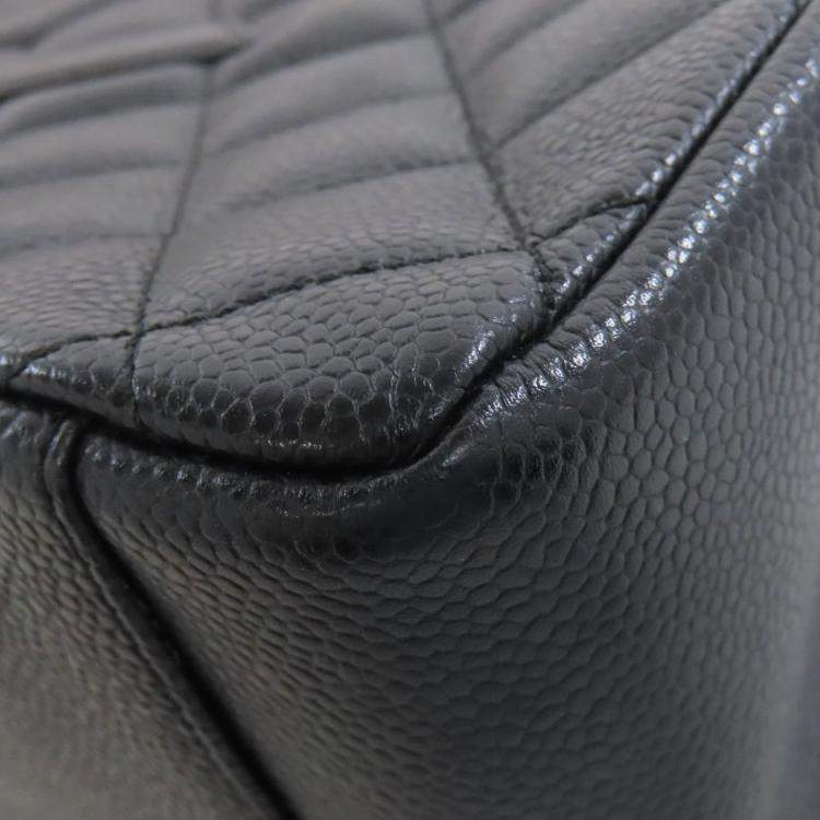 مملوكة مسبقًا Chanel Gts Chain Tote Bag With Coco Mark And Gold Hardware Grained Calfskin