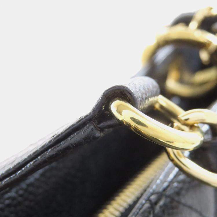 مملوكة مسبقًا Chanel Gts Chain Tote Bag With Coco Mark And Gold Hardware Grained Calfskin