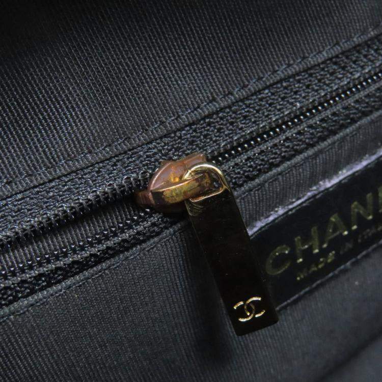 Pre Owned Chanel Mini Boston Bag Matelasse Gold Hardware Grained Calfskin