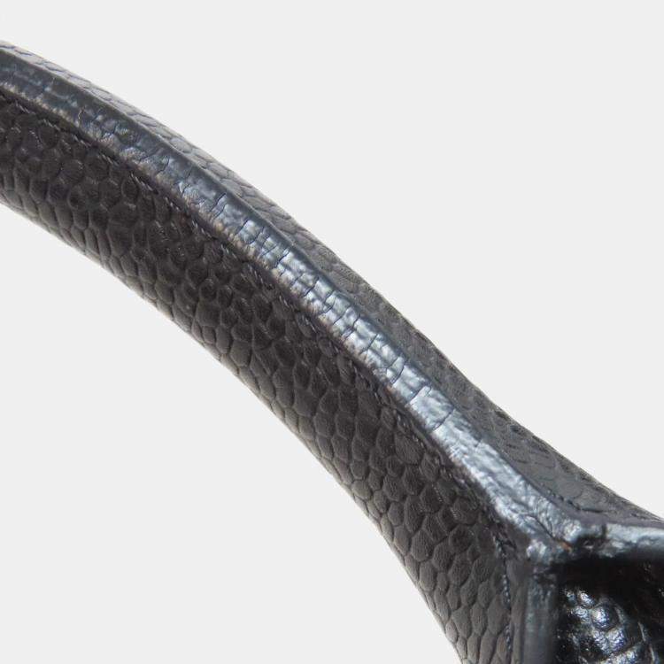 Pre Owned Chanel Mini Boston Bag Matelasse Gold Hardware Grained Calfskin