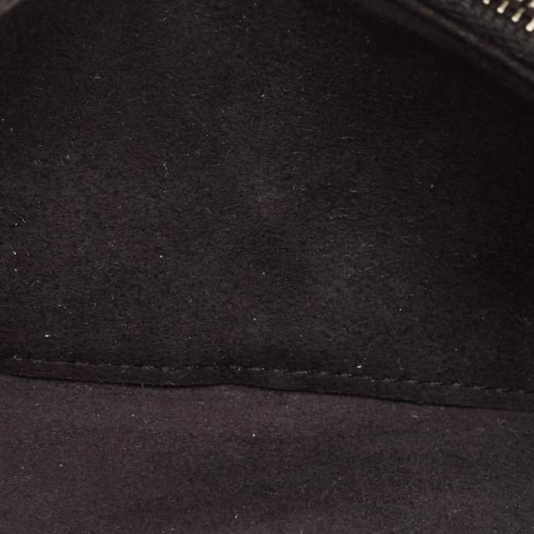 Pre Owned Chanel Boy O-Phone Holder Black/Metallic Stingray and Leather Chain Pouch