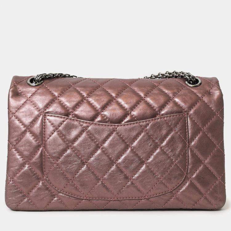 مملوكة مسبقًا Chanel 2008-09 Brown Metallic Aged Calfskin Quilted 2.55 Reissue Shoulder Bag