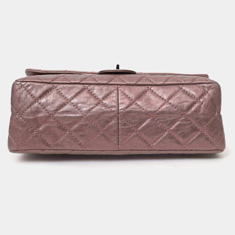 مملوكة مسبقًا Chanel 2008-09 Brown Metallic Aged Calfskin Quilted 2.55 Reissue Shoulder Bag