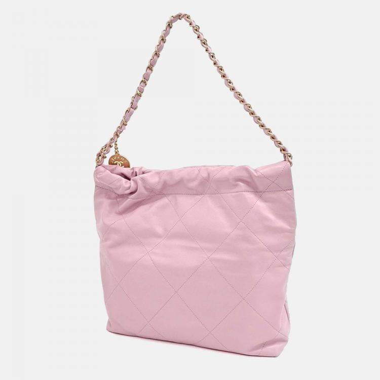 مملوكة مسبقًا Chanel Pink Leather 22 Bag 30