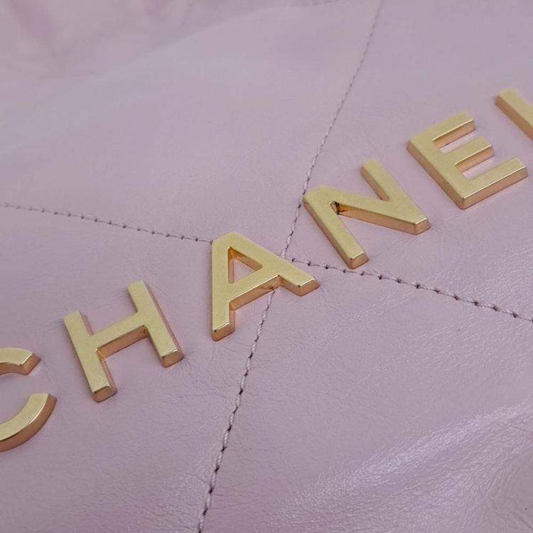 مملوكة مسبقًا Chanel Pink Leather 22 Bag 30