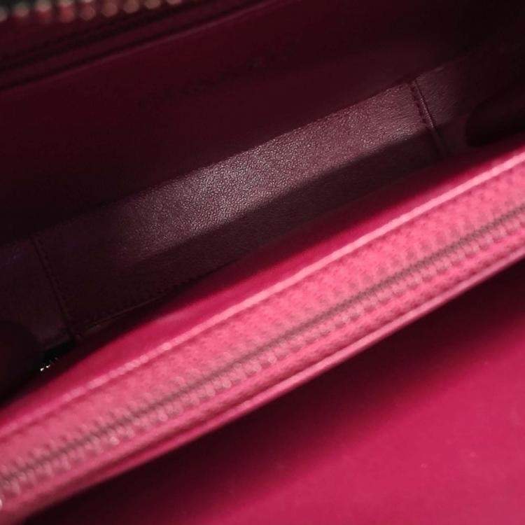 Pre Owned Chanel Black Leather Caviar Cosmetic Tote And Shoulder Bag