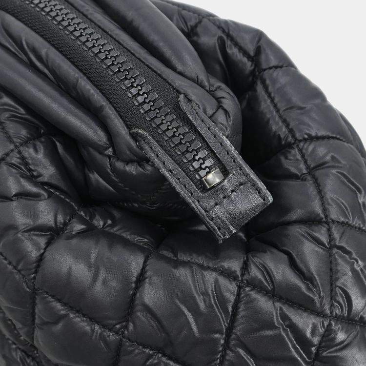 Pre Owned Chanel Black Nylon Coco Cocoon Bowling Bag Handbag