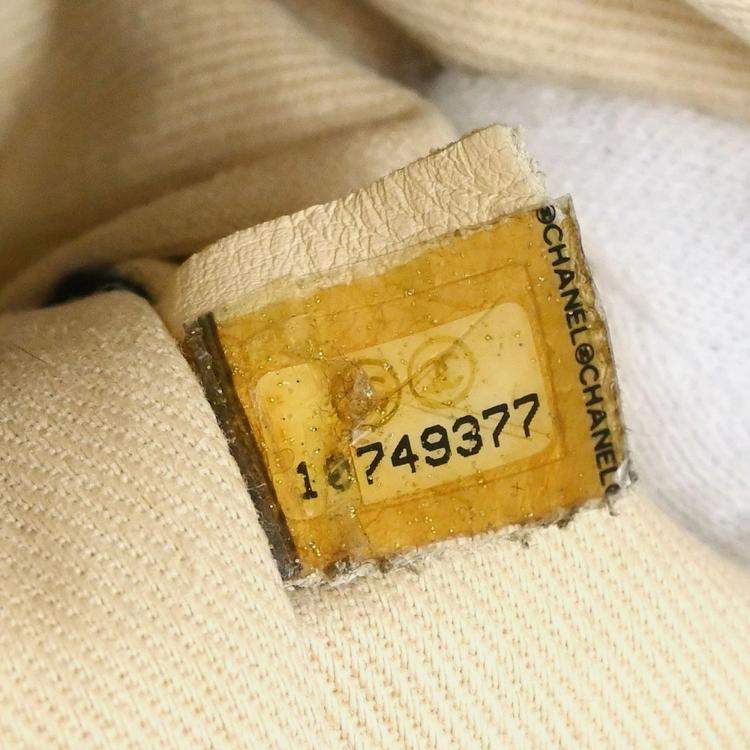 Pre Owned Chanel Navy Denim Night Flight Tote Handbag