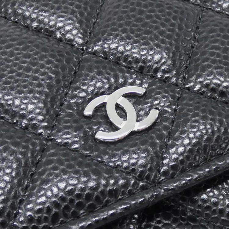 Pre Owned Chanel Timeless Classic Line Chain Wallet