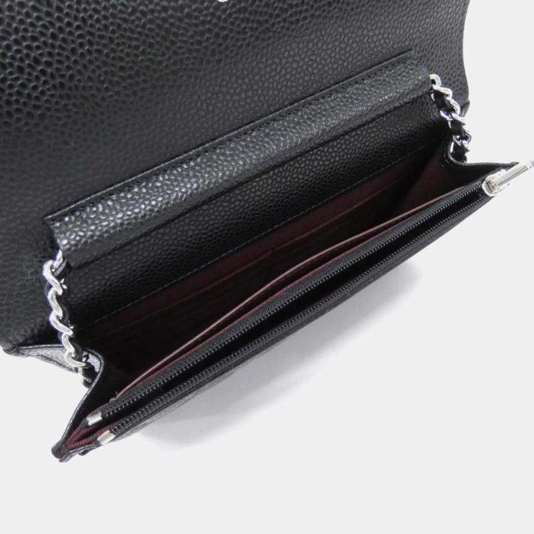 Pre Owned Chanel Timeless Classic Line Chain Wallet