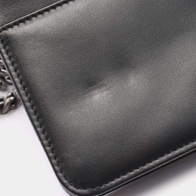 Pre Owned Chanel Boy Matelasse Black Caviar Grained Calfskin Leather Shoulder Bag