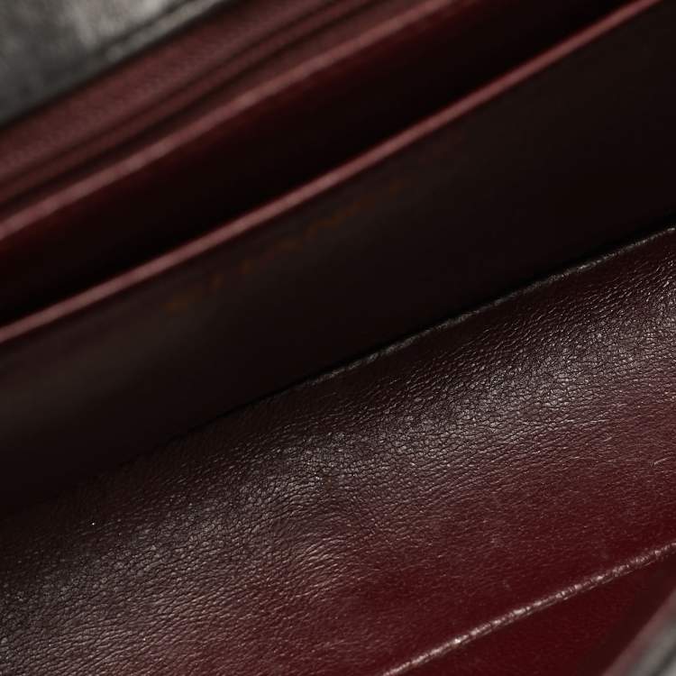 Pre Owned Chanel Classic Black Quilted Lambskin Leather Flap Bag