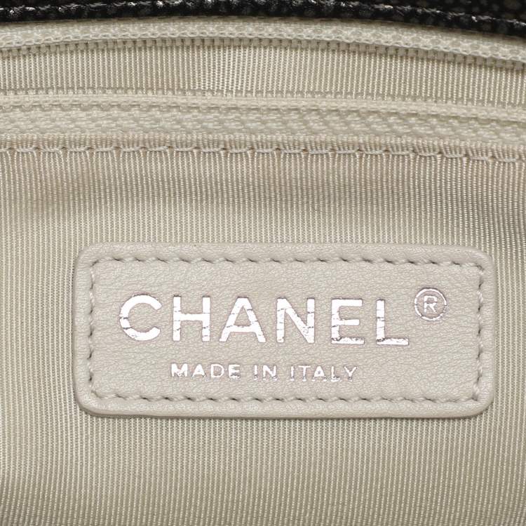 Pre Owned Chanel CC Timeless Grey Soft Caviar Leather Tote