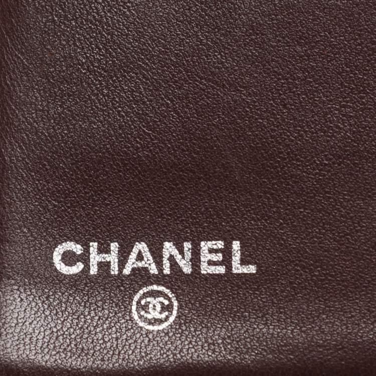 Pre Owned Chanel L Yen Black Quilted Leather Long Wallet