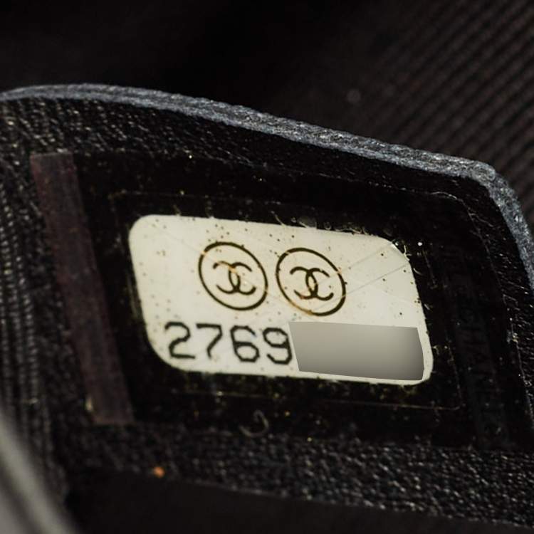 مملوكة مسبقًا Chanel Boy Small Black/White Quilted Leather Top Handle Bag