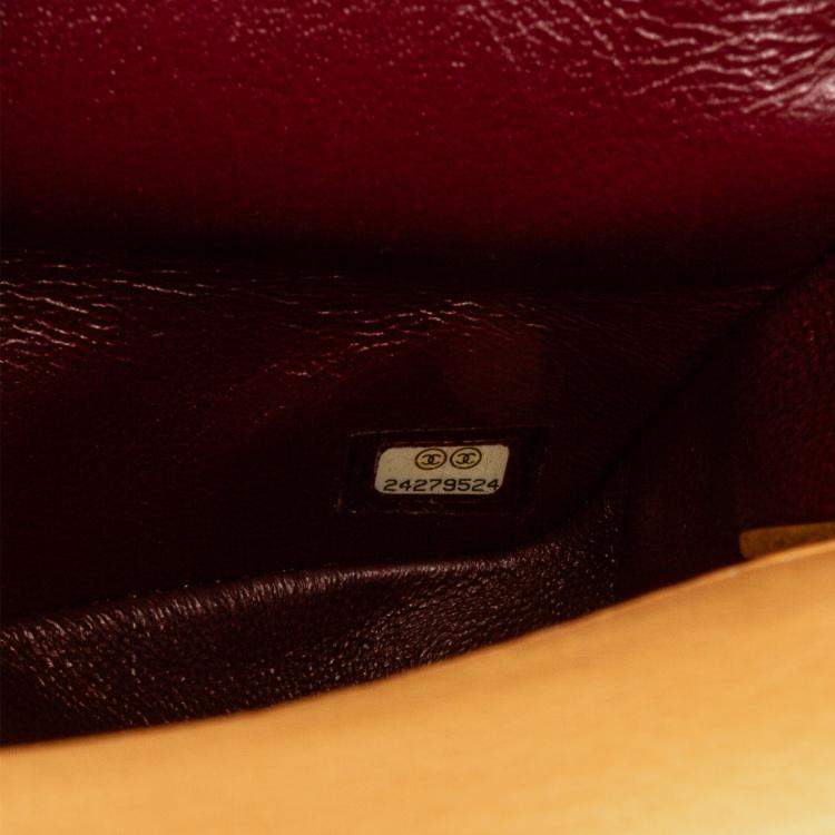 مملوكة مسبقًا Chanel Yellow Medium Classic Lambskin Metal Edge Shoulder Bag