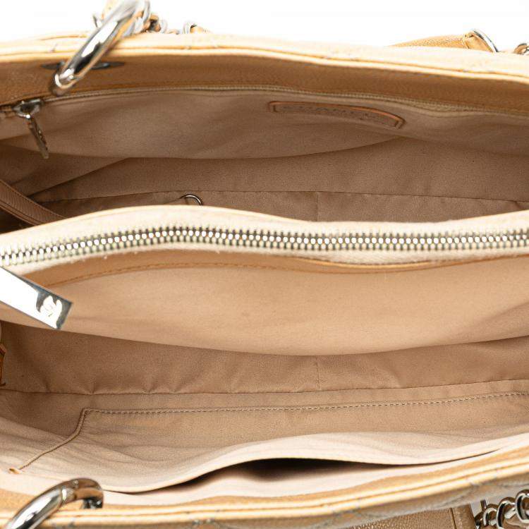 Pre Owned Chanel Brown Caviar Grand Shopping Tote
