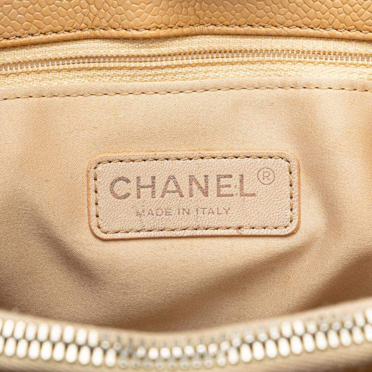 Pre Owned Chanel Brown Caviar Grand Shopping Tote