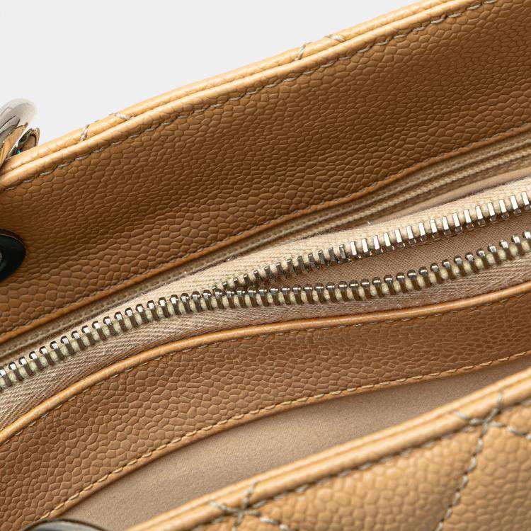 Pre Owned Chanel Brown Caviar Grand Shopping Tote