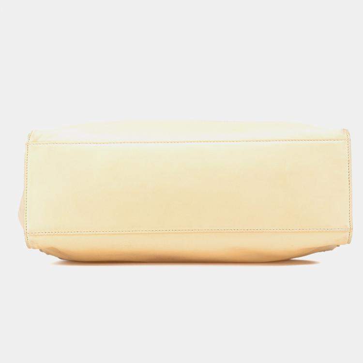 Pre Owned Chanel Brown CC Lambskin Chain Tote