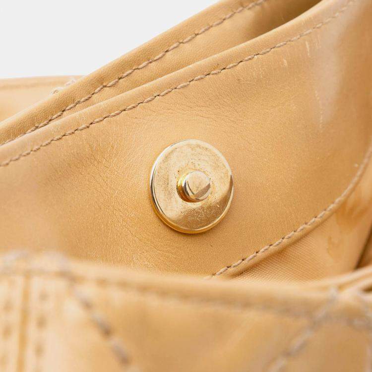 Pre Owned Chanel Brown CC Wild Stitch Calfskin Handbag