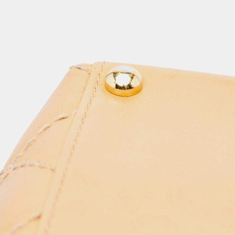 Pre Owned Chanel Brown CC Wild Stitch Calfskin Handbag