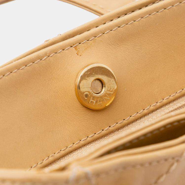 Pre Owned Chanel Brown CC Wild Stitch Calfskin Handbag