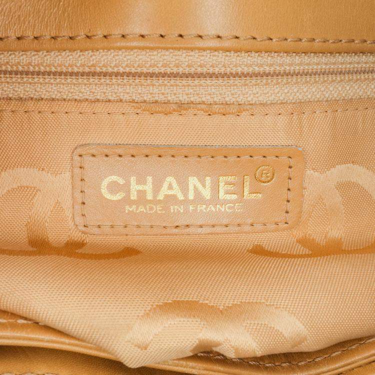 Pre Owned Chanel Brown CC Wild Stitch Calfskin Handbag