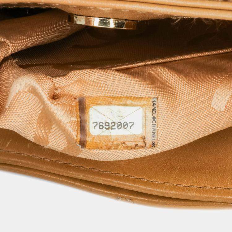 Pre Owned Chanel Brown CC Wild Stitch Calfskin Handbag