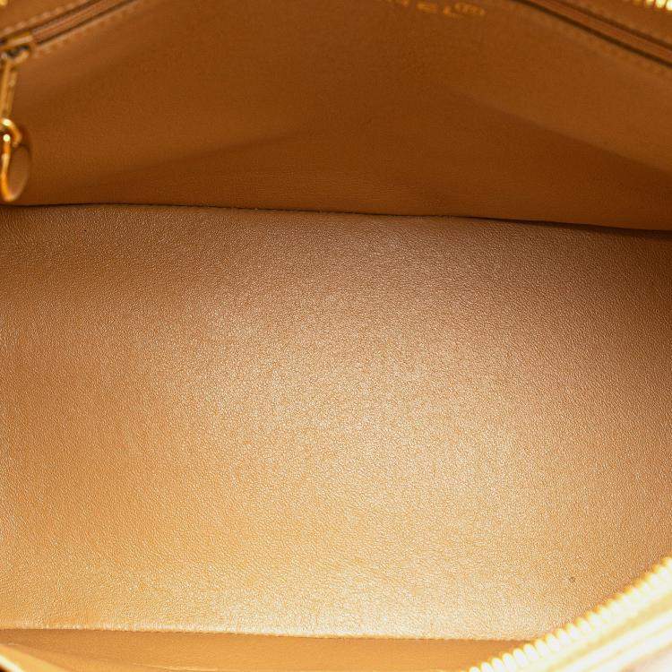 Pre Owned Chanel Brown Caviar Medallion Tote