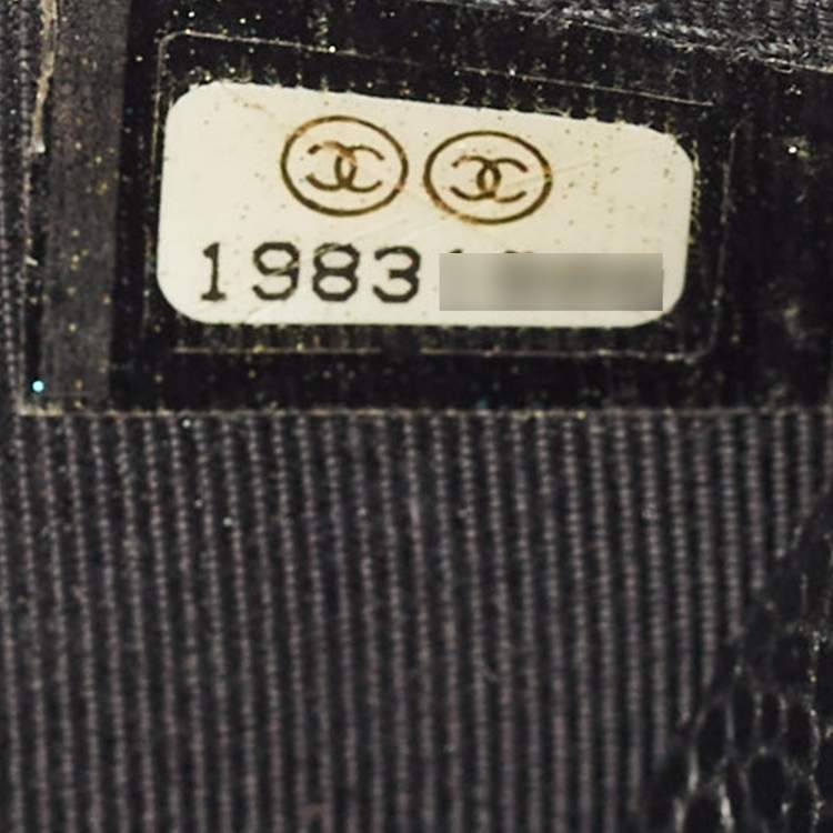 Pre Owned Chanel Classic WOC Black Quilted Caviar Leather Bag