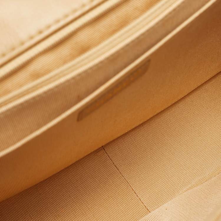 Pre Owned Chanel Beige/Black Wild Stitch Quilted Leather Flap Bag