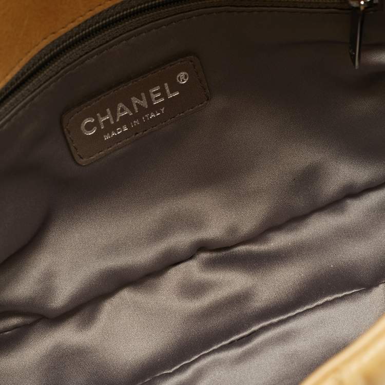 Pre Owned Chanel Small Yellow Bubble Quilted Leather Flap Bag