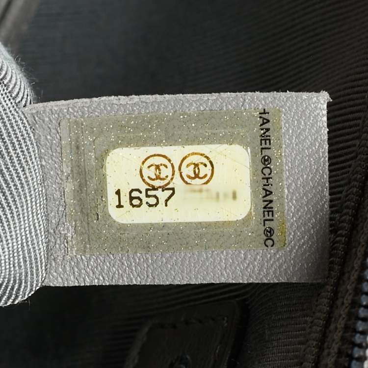 Pre Owned Chanel Boy Large Burgundy Quilted Lambskin Leather Flap Bag