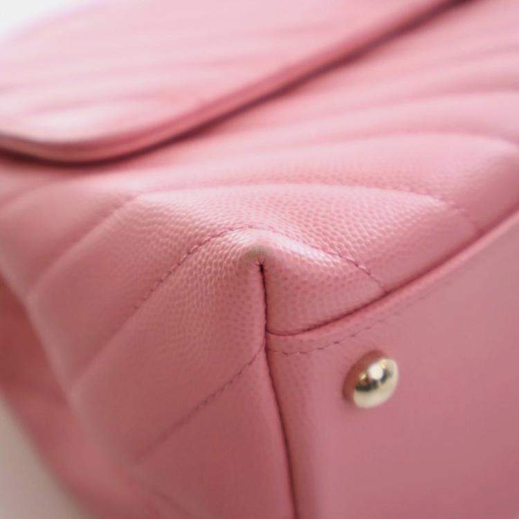 Pre Owned Chanel Medium Caviar Coco Handle Bag