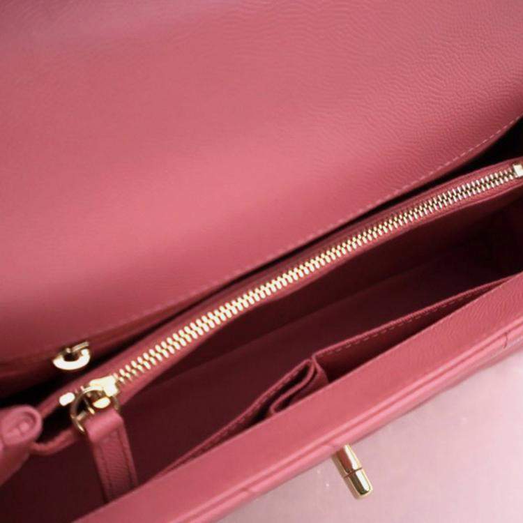 Pre Owned Chanel Medium Caviar Coco Handle Bag