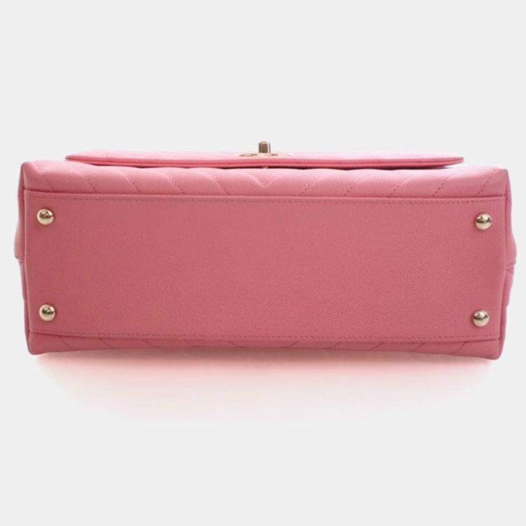 Pre Owned Chanel Medium Caviar Coco Handle Bag