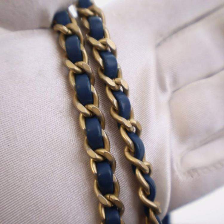 Pre Owned Chanel Mini Aged Calfskin CC Full Flap Bag