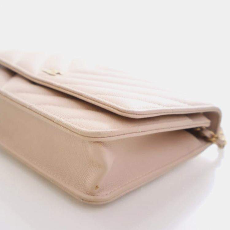 Pre Owned Chanel Caviar Paris-Athens Wallet On Chain (WOC)