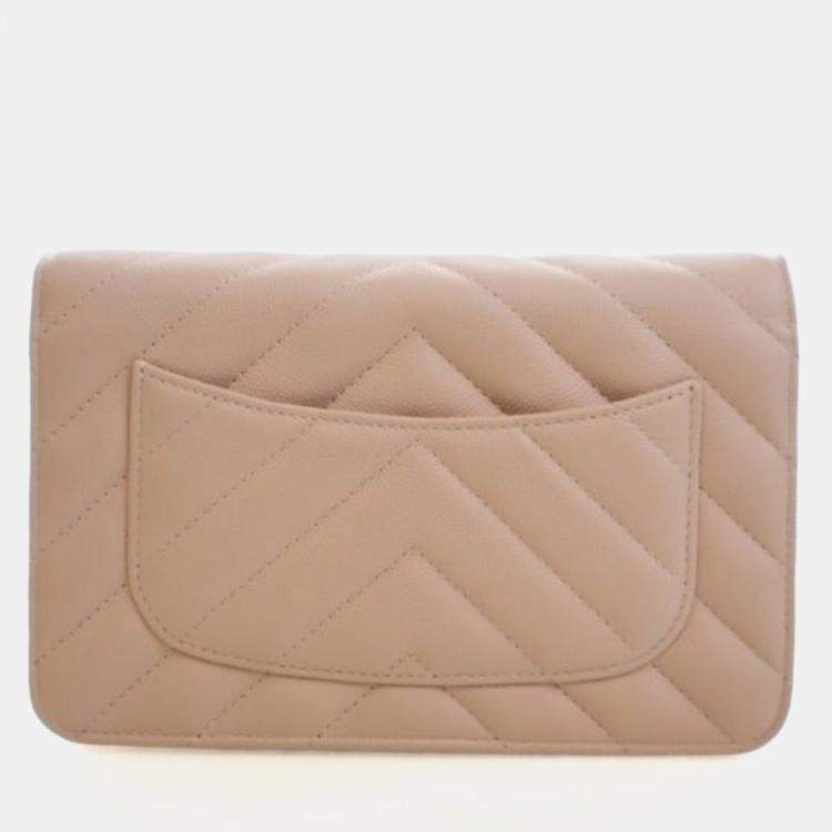 Pre Owned Chanel Caviar Paris-Athens Wallet On Chain (WOC)