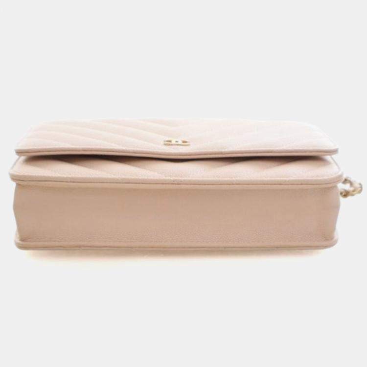 Pre Owned Chanel Caviar Paris-Athens Wallet On Chain (WOC)
