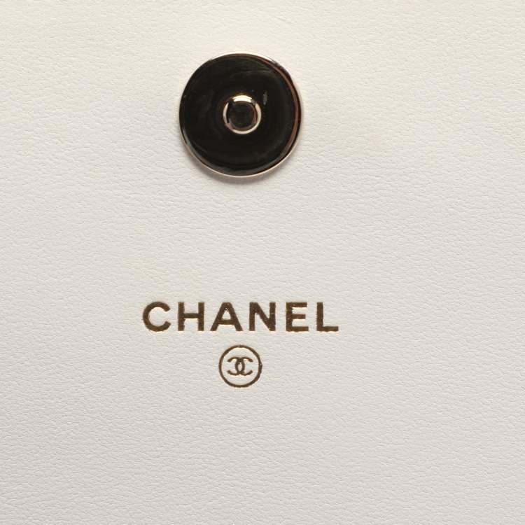 Pre Owned Chanel CC Book Black Quilted Leather Clutch Bag